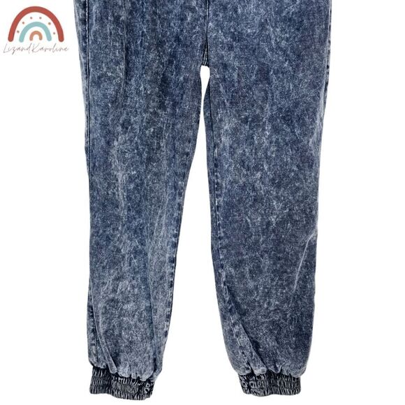 New! AllSaints Yara Denim Jogger Snow Indigo Pull On Pants - Picture 7 of 11